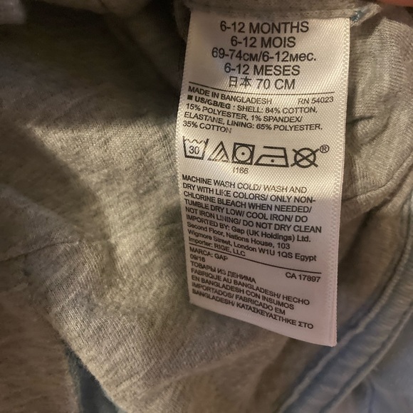 Baby Gap 1969 Light Wash Denim Marching Band Style Jacket 6-12 Months - Picture 4 of 5